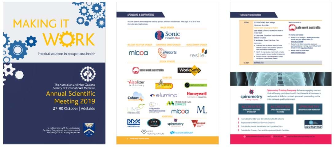 Annual scientific meeting corporate advertising